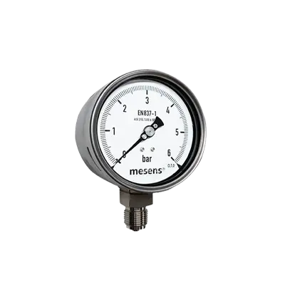 All Stainless Steel Pressure Gauge - MPGA Bass Instruments